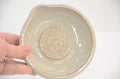 Handmade Garlic Grater Plate | 5" Wide Ceramic Grating Dish