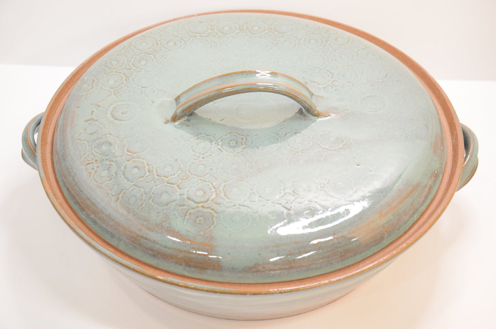Lidded Baking Casserole | Celadon Green