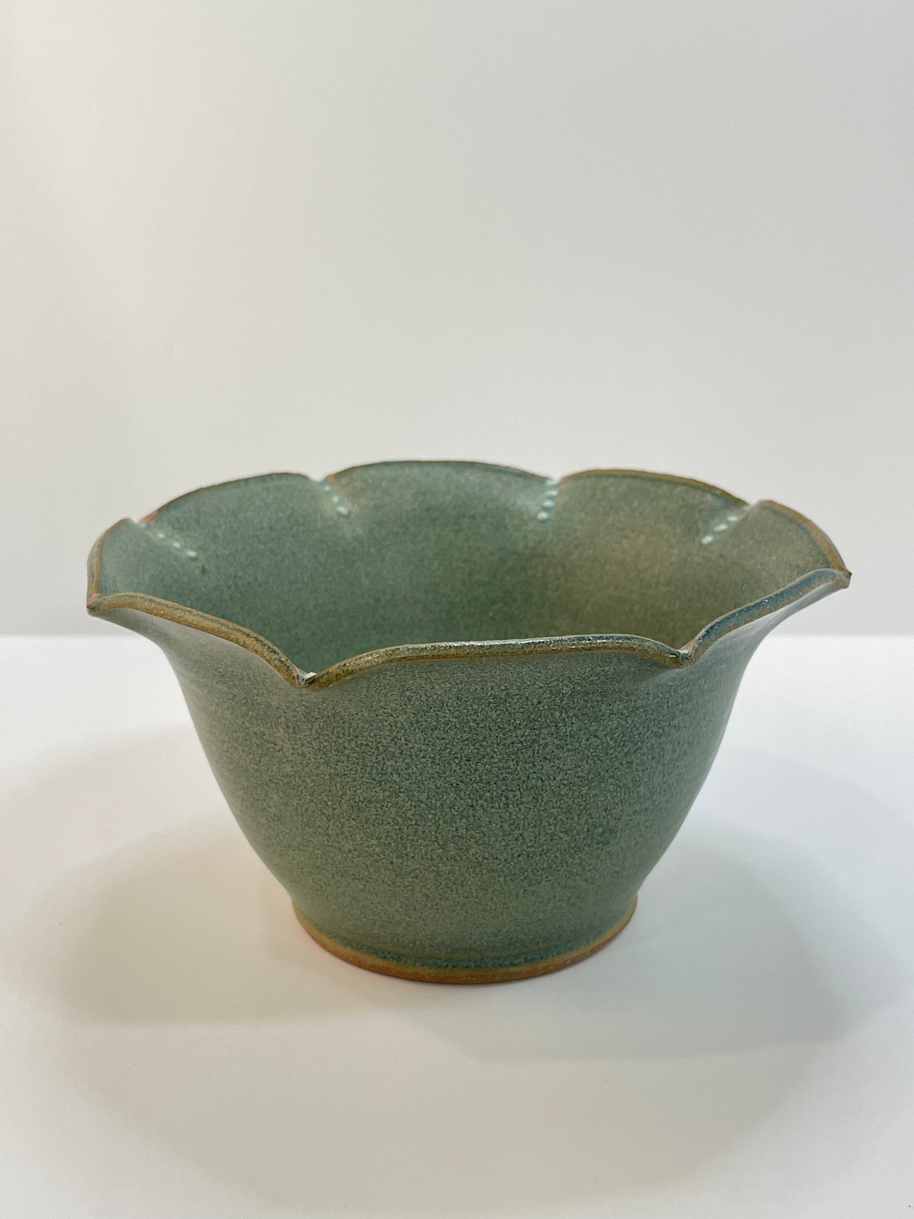 Ridged Bowl | Matte Blue