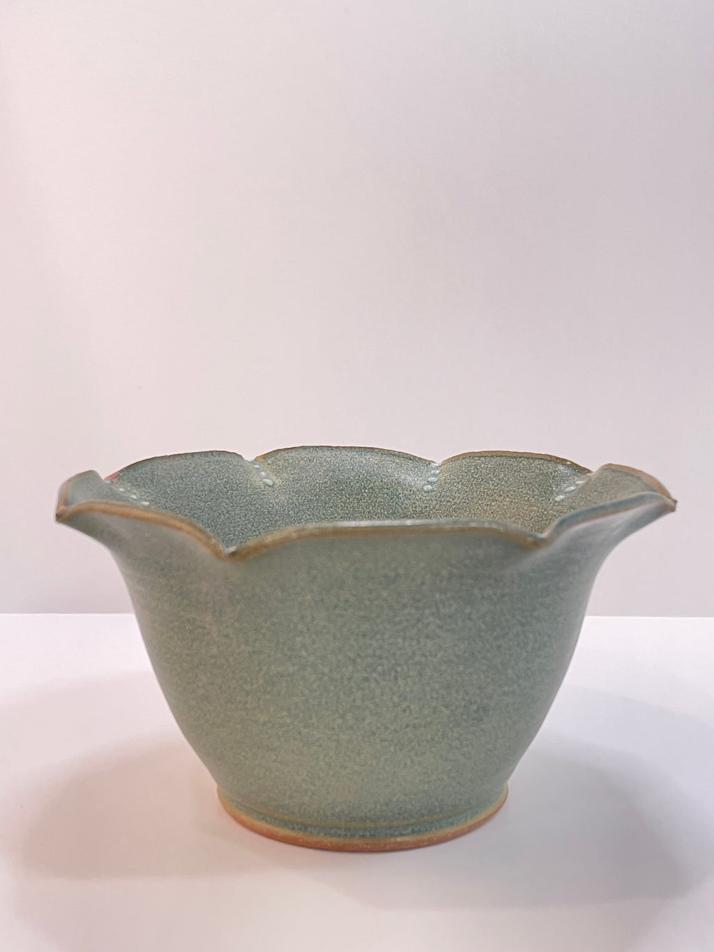Ridged Bowl | Matte Blue