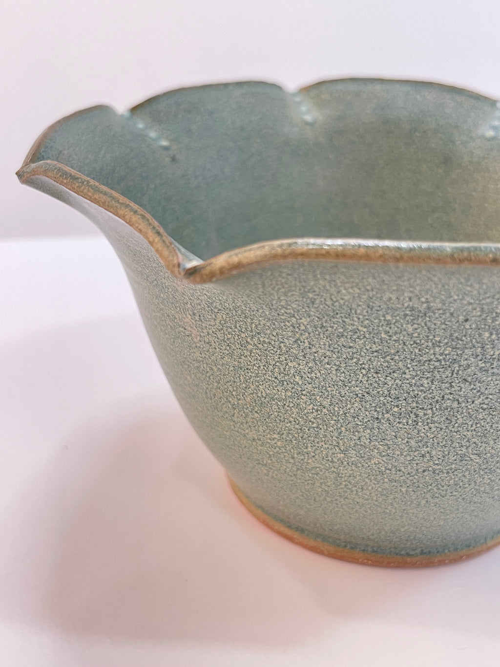 Ridged Bowl | Matte Blue