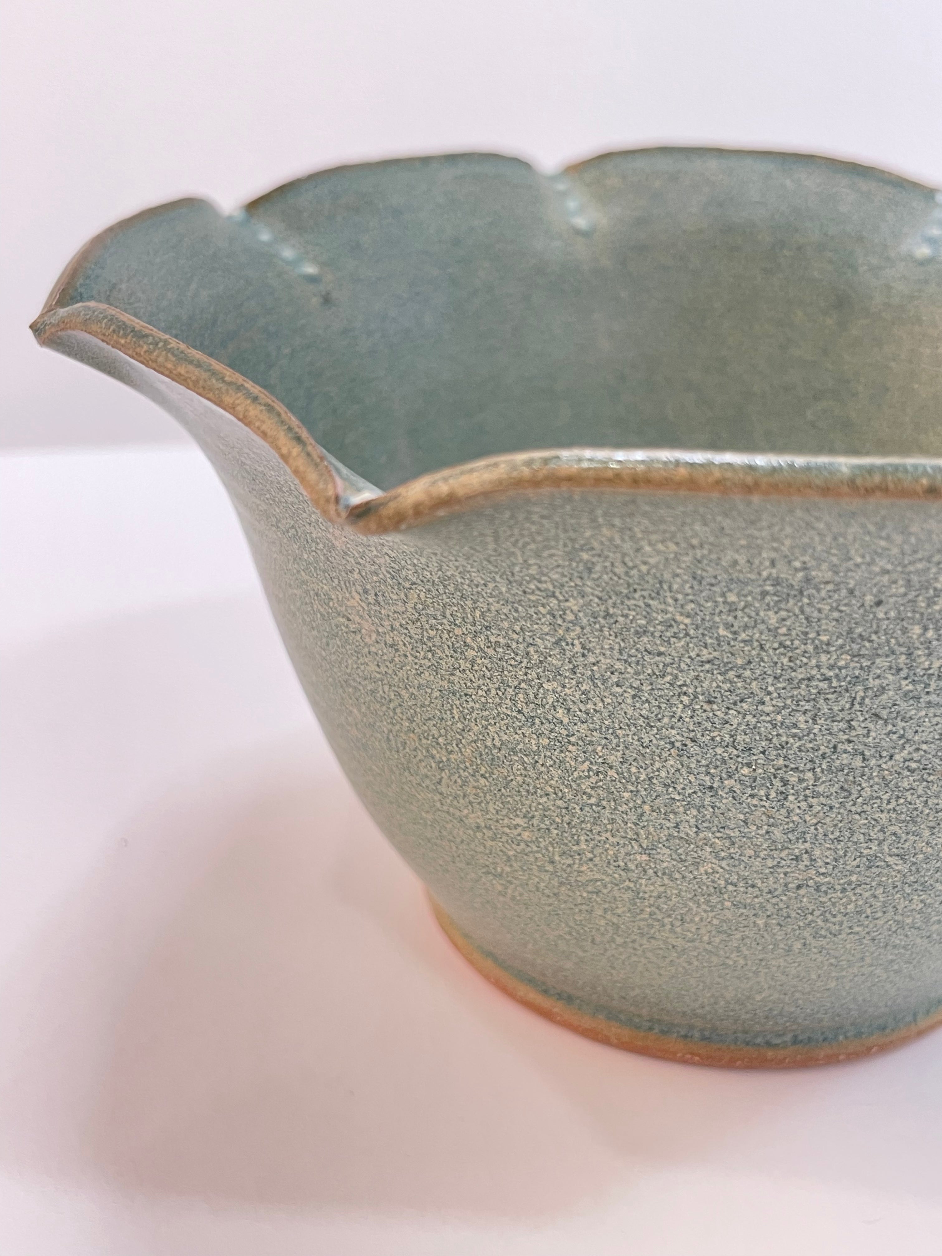 Ridged Bowl | Matte Blue