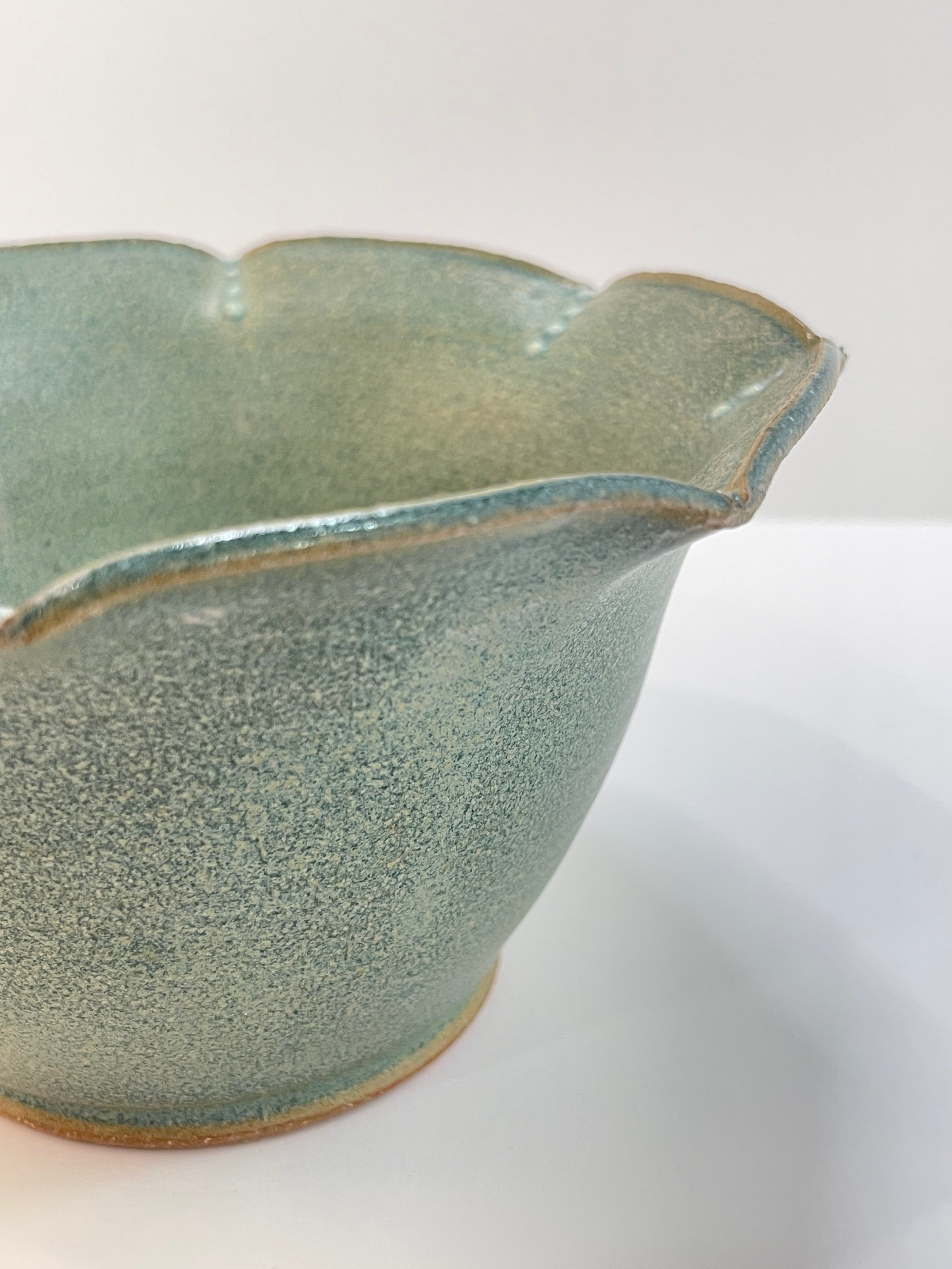 Ridged Bowl | Matte Blue