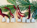 Holiday Ornament | Miniature Tiny House | Drink Charm | Gift Label